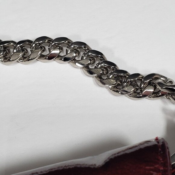 Kooba Burgundy Large Shoulder Bag Patent Leather Envelope Y2K - Picture 8 of 10